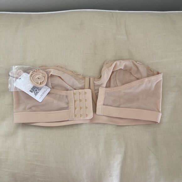 LIVELY Lace Strapless Bra for Women Shapewear Underwire SIZE 38DD - Picture 3 of 9